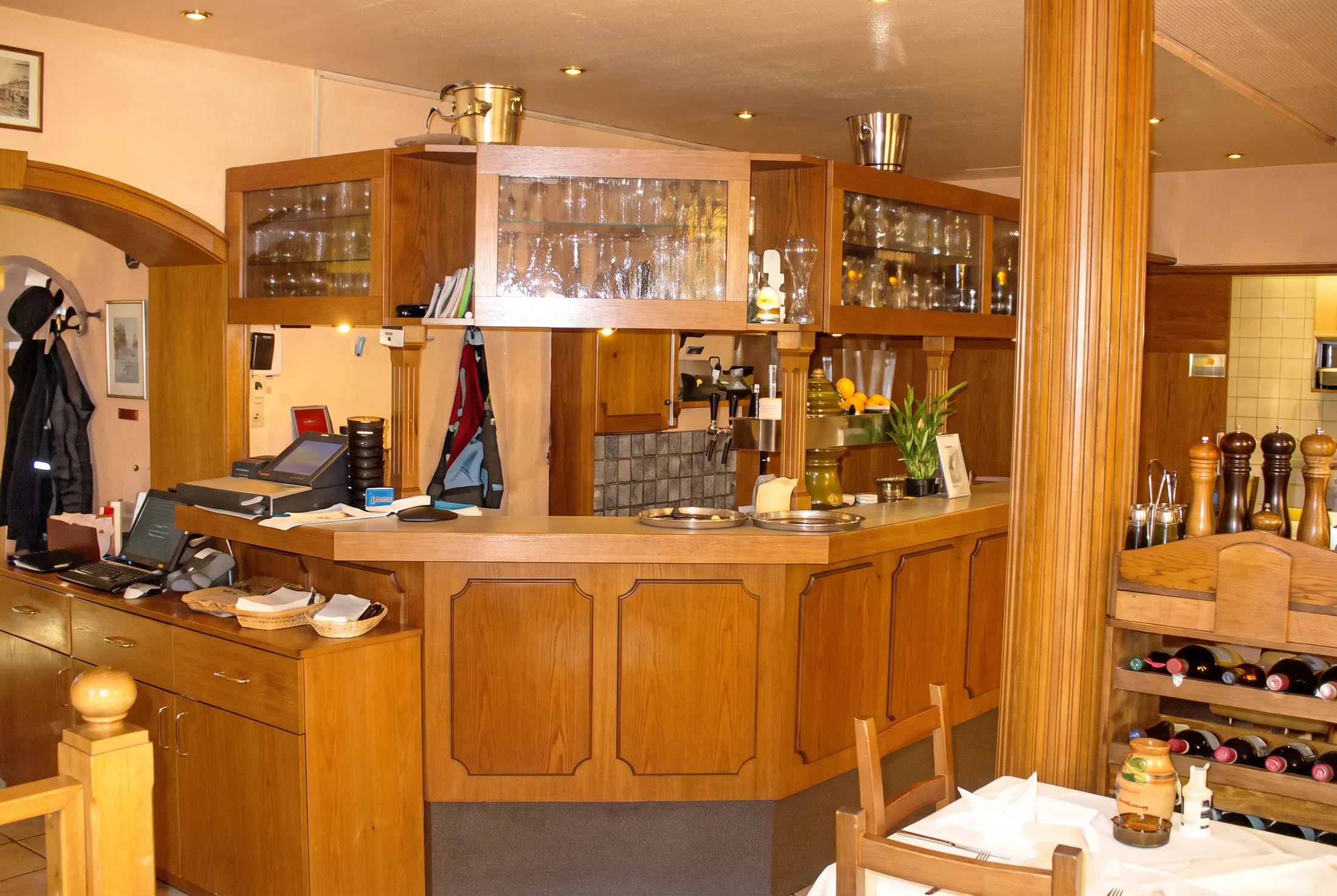 Die Theke im Ristorante Le Palme